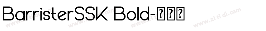 BarristerSSK Bold字体转换